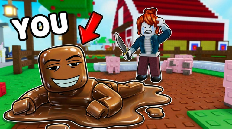 Paint and Seek Roblox official thumbnail with a painted hider